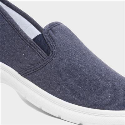 Mens Navy Twin Gusset Canvas