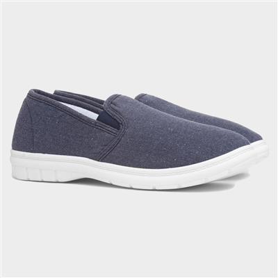 Mens Navy Twin Gusset Canvas