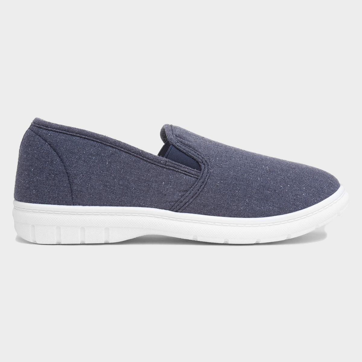 Mens Navy Twin Gusset Canvas