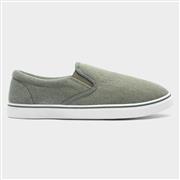 Red Fish Mens Khaki Green Slip On Canvas (Click For Details)