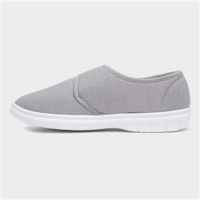 Broderick Mens Light Grey Canvas Shoe