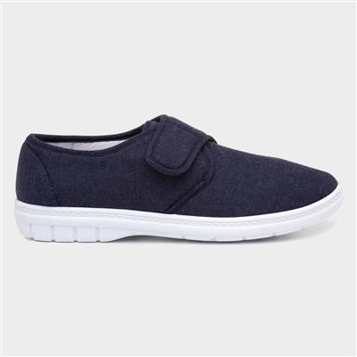 Mens Canvas Shoe in Blue