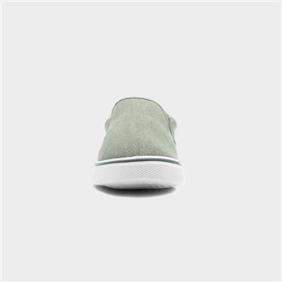 Bryce Mens Khaki Slip On Canvas