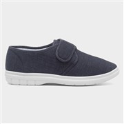 Hobos Men's Navy Easy Fasten Full Canvas Shoe (Click For Details)