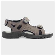 Red Fish Mens Brown Triple Easy Fasten Sandal (Click For Details)