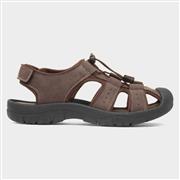 Red Fish Mens Brown Closed Toe Gladiator Sandal (Click For Details)