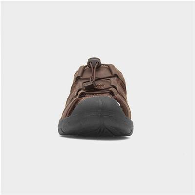 Heath Mens Brown Closed Toe Sandal