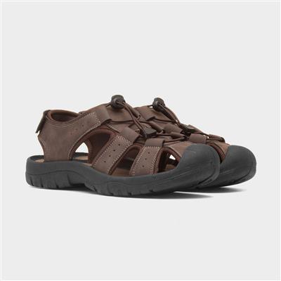 Heath Mens Brown Closed Toe Sandal