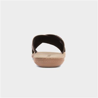 Ellison Mens Brown Mule Sandal