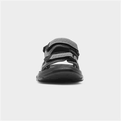 Hogan Mens Grey Easy Fasten Sandal