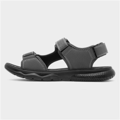 Hogan Mens Grey Easy Fasten Sandal