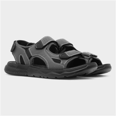 Hogan Mens Grey Easy Fasten Sandal