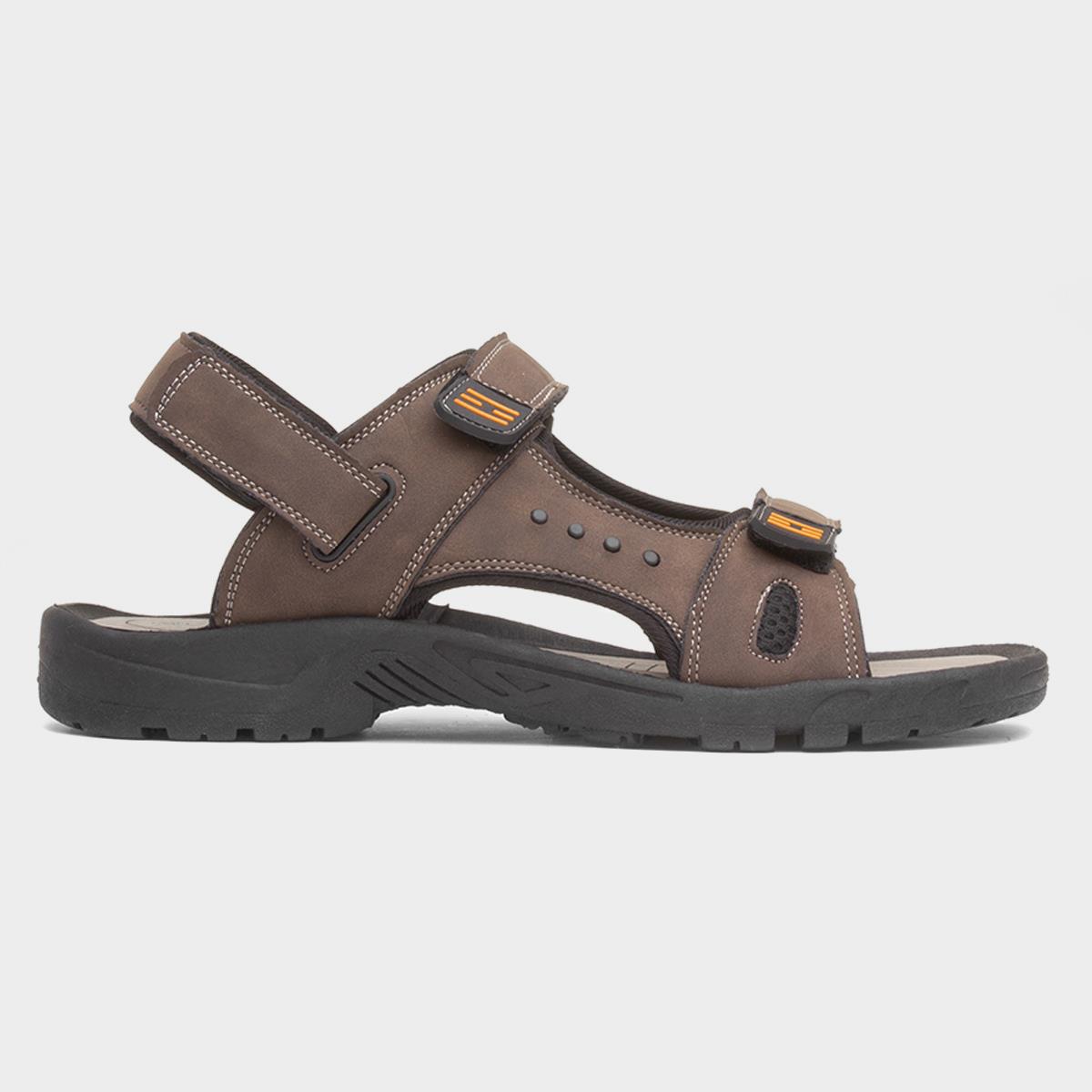 Hayden Mens Brown Easy Fasten Sandal