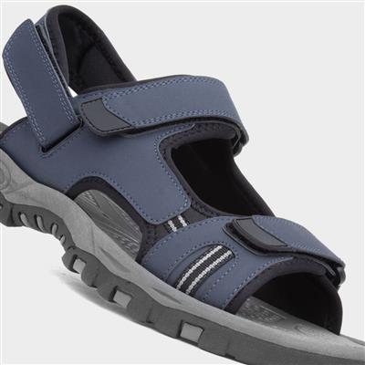 Elliot Mens Navy Easy Fasten Sandal