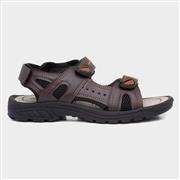 Red Fish Mens Brown Sport Touch Fasten Sandal (Click For Details)