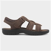 Red Fish Mens Brown Open Toe Strappy Sandal (Click For Details)