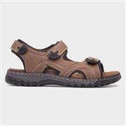 Hobos Hector Mens Tan Easy Fasten Sandal (Click For Details)