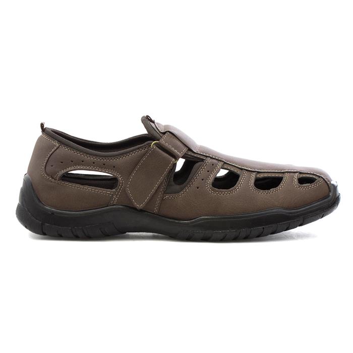 Hobos Mens Brown Leather Mule Sandal