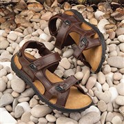 Hush Puppies Avery Mens Brown Leather Sandals (Click For Details)