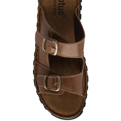 Lotus Kenton Mens Tan Leather Mule Sandal-595041 | Shoe Zone