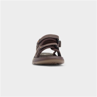 Serengeti Mens Brown Easy Fasten Sandal