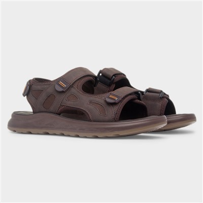 Serengeti Mens Brown Easy Fasten Sandal