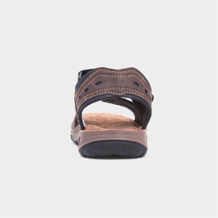 Vista Mens Brown Easy Fasten Sport Sandal
