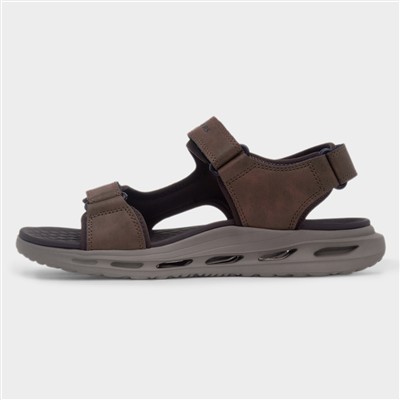 Orvan Relaxed Fit Mens Brown Sandal