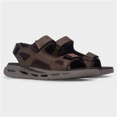Orvan Relaxed Fit Mens Brown Sandal