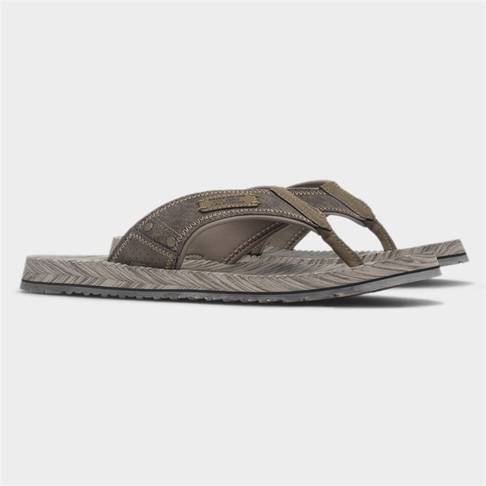 Quill Mens Brown Flip Flop