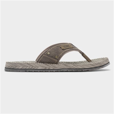 Quill Mens Brown Flip Flop