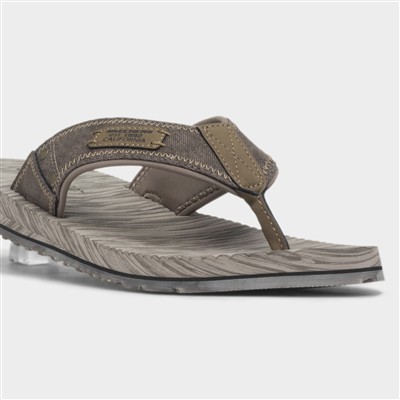 Quill Mens Brown Flip Flop