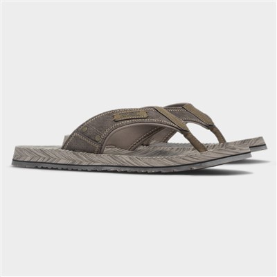 Quill Mens Brown Flip Flop