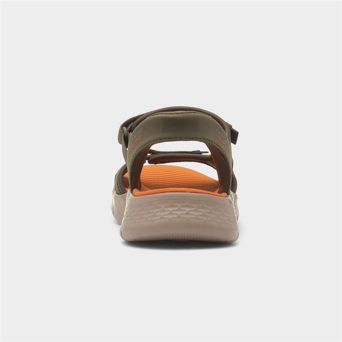 Slip Ins Go Walk Flex Mens Olive Sandal