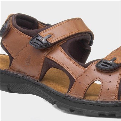 Avery Mens Tan Leather Sandal