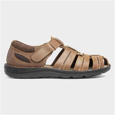 Albert Mens Tan Leather Sandal