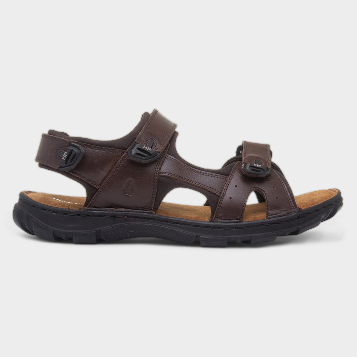 Avery Mens Brown Leather Sandal