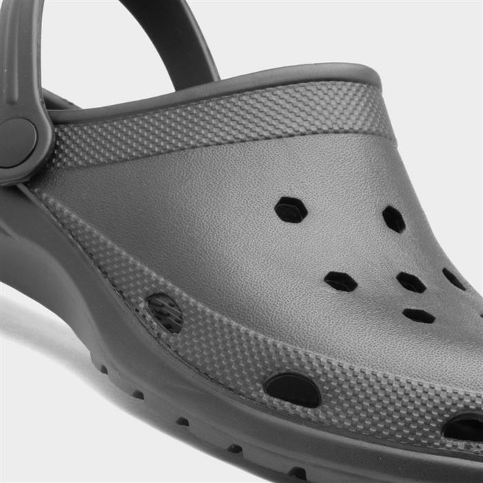 Adults Black Slip On EVA Clog Sandal