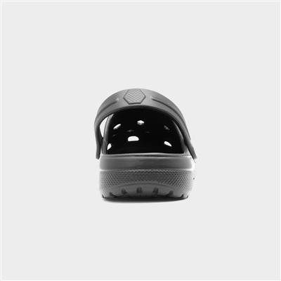 Adults Black Slip On EVA Clog Sandal