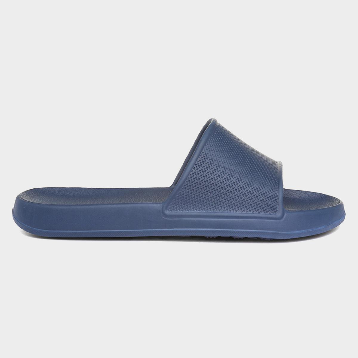 Adults Navy Slider Sandal-598029 | Shoe Zone