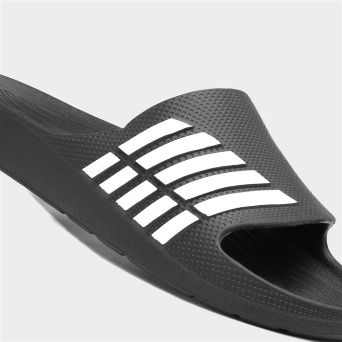 Adults Black and White Stripe EVA Slider