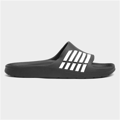 Adults Black and White Stripe EVA Slider
