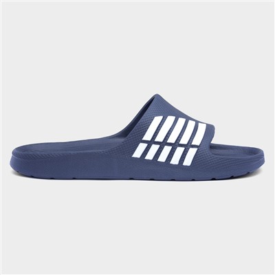 Adults Navy and White Stripe EVA Slider