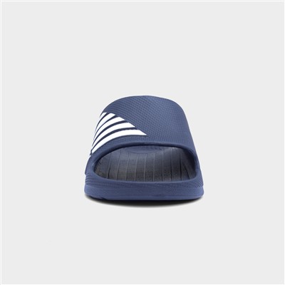 Adults Navy and White Stripe EVA Slider