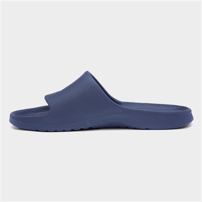 Adults Navy and White Stripe EVA Slider