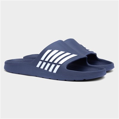 Adults Navy and White Stripe EVA Slider