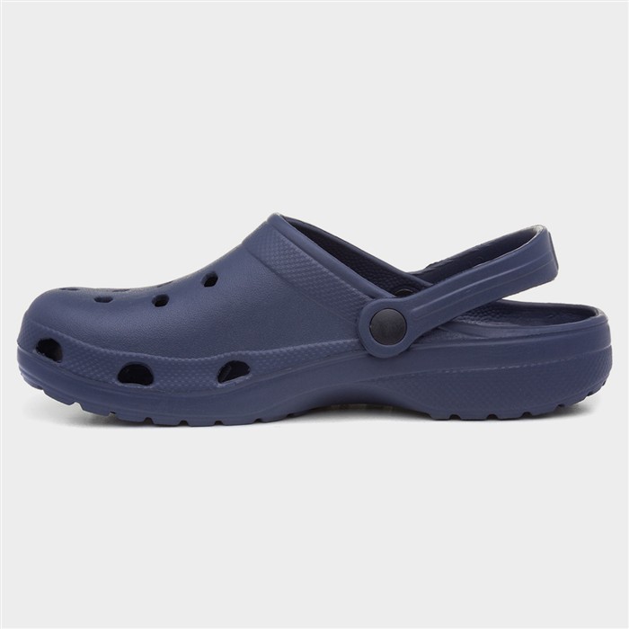 Adults Navy Slip On EVA Clog Sandal