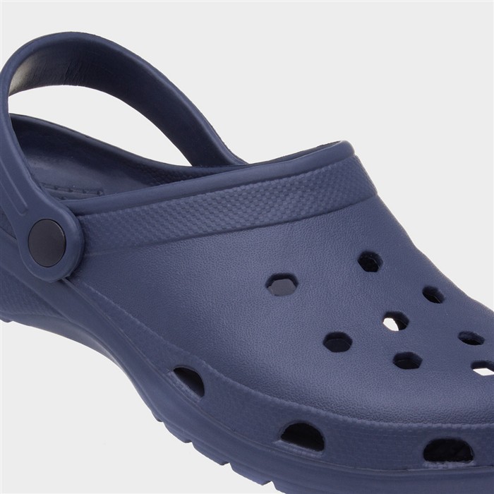Adults Navy Slip On EVA Clog Sandal