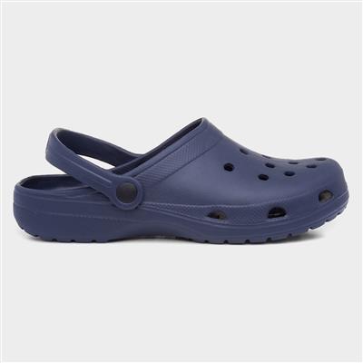 Adults Navy Slip On EVA Clog Sandal