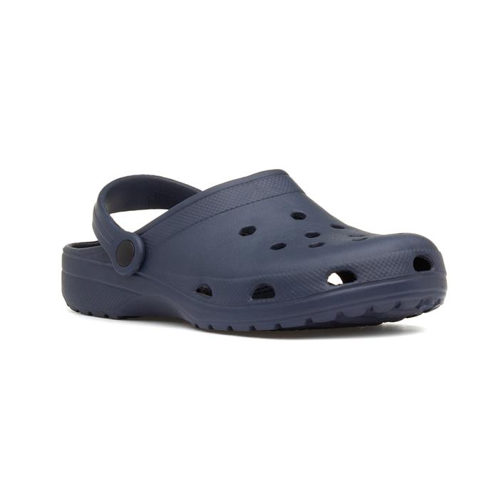 Image of Mens Eva Navy Slip On Clog Sandal